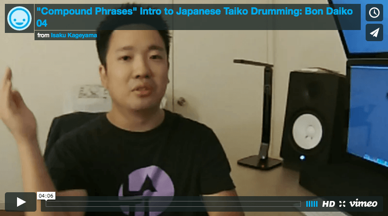 Taiko Lessons Los Angeles - Compound Phrases